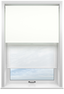 Rimini (Blackout), White & Illusion Pure - Double Roller Blind